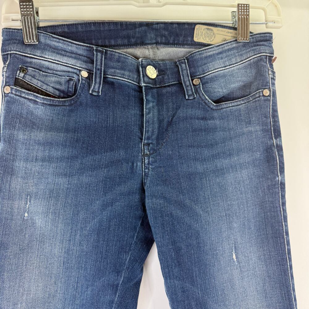 Diesel Women's Skinzee Super Slim Skinny Low Waist Jeans Size 26 - Picture 6 of 7